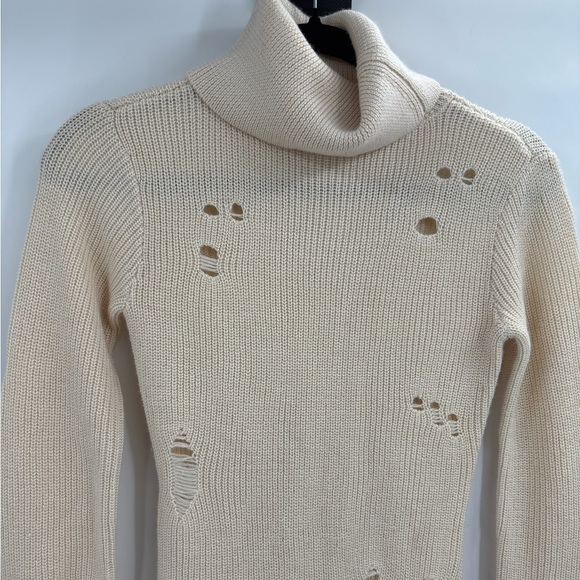 Revolve lovers + friends Keeney wool blend crochet knit distress Dress size xxs - Picture 5 of 15